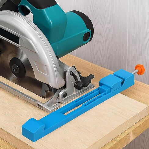 Woodworking Circular Saw Guide Base, Blue Adjustable Positioning Clamp, Precision Cutting Tool in Kuwait