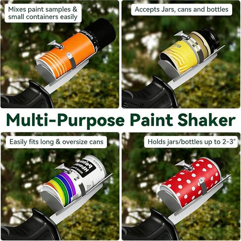 Spray Paint Can Shaker for Reciprocating Saw, Paint Can Shaker for DIY Painter Artist, Paint Shaker Spray Can Mixer Machine Made of Stainless Steel Fits 2" to 3" Cans in Kuwait