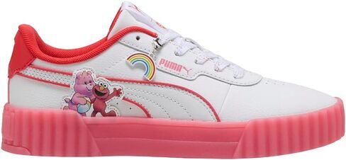 PUMA Womens X Care Bears X Sesame Street Carina 3.0 Lace Up Sneakers Shoes Casual - Red, White - Size 8 M in Kuwait