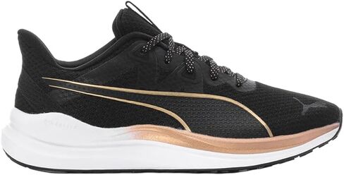 PUMA Womens Reflect Lite Molten Metal Wide Running Sneakers Shoes - Black in Kuwait