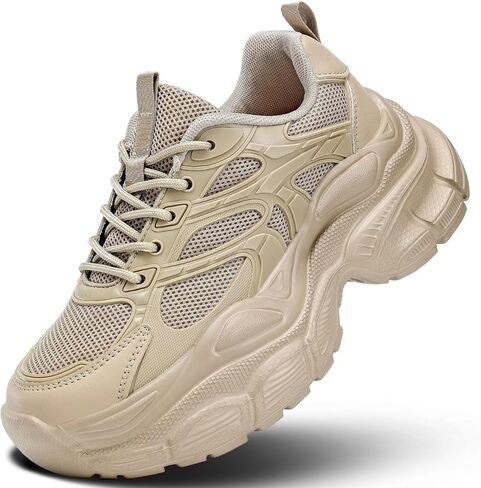 Kundork Womems Walking Shoes Running Tennis Fashion Sneakers Athletic Gym Workout Comfortable Breathable Lightweight in Kuwait