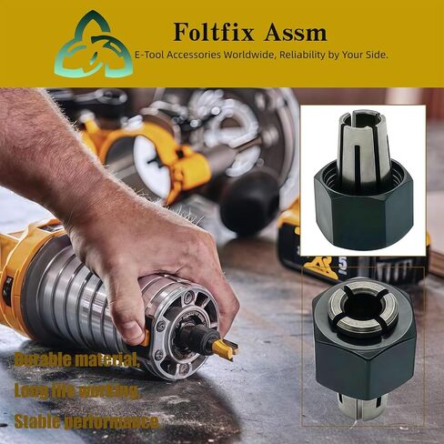 N693118 A24215SV Replaces for Dewalt DCW600B DWP611 Porter Cable 450 4512 | 1/4'' 6.35mm Collet Chuck with Nut Assembly 450PK DCW600B-CA DWP611PK Router Power Tools（2pcs） in Kuwait