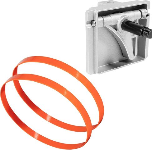14" Cast Iron Bandsaw Replacement Kit – Alloy Upper Wheel Hinge & Bracket Assembly Compatible with Jet #100016A-1 + 2 Pack Urethane Band Saw Tires for Delta, Jet, Grizzly, Powermatic, etc in Kuwait