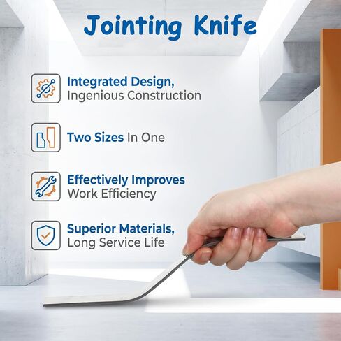 2 Pcs Double Ended Brick Jointer Tuck Pointing Tools Masonry Tools | Stainless Steel Masonry Slicker Tuck Pointing Trowel Tools (3/8"x1/4" 1/2"x5/8") in Kuwait