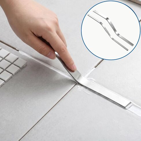 2 Pcs Double Ended Brick Jointer Tuck Pointing Tools Masonry Tools | Stainless Steel Masonry Slicker Tuck Pointing Trowel Tools (3/8"x1/4" 1/2"x5/8") in Kuwait