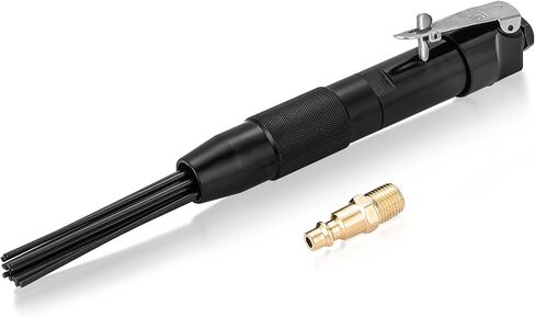 NATGAI Compact Air Needle Scaler, Pneumatic Rust Paint Remover with 12 Needles, Needle Gun Air Tool with 1/4" NPT Fitting for Weld Slag Cleaning, Rust Removal, Auto Repair in Kuwait
