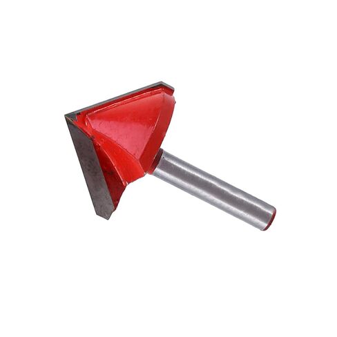 1/4inch Groove Router Bit, 90 Degree Shank Router Bits V Shape Groove Woodwork Cutter Trim Chamfer Bit for Lettering Carving 6x32mm in Kuwait