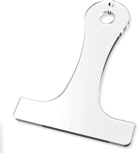 Rounded Traditional Cutting Board Handle Shape Template -Durable 1/4'' Thick Clear Acrylic Charcuterie Board Template -Etched Centerline Cutting Board Template –Cutting Guide w/Hang Hole for Storage in Kuwait
