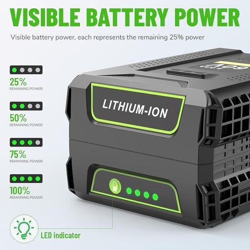 TREE.NB 5.0Ah 60Volt Replacement for Greenworks 60V Battery High Capacity 4X Longer Runtime for Greenworks Pro 60v Battery LB60A03 LB60A02 LB60A00 in Kuwait