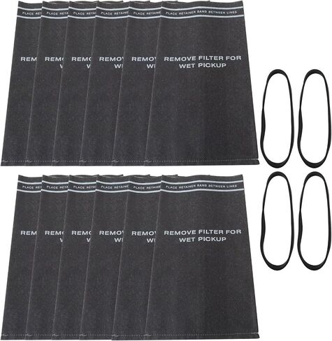 9Pcs Dry Filter Bags Replacement with 3 Retaining Bands for Stinger 2-2.5 Gal Vac HV0200, WD2000, WD2010, WD2025, for Bucket head BH0100 in Kuwait