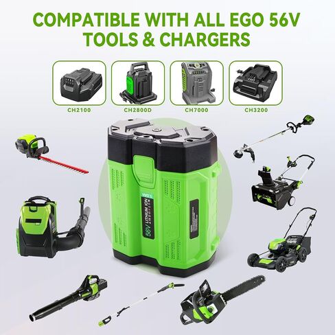 56V 5.0Ah BA2800 Battery Replacement for EGO 56V Battery Compatible with EGO 56 Volt Battery BA2800T BA2242T BA2240 BA1120 BA1400 BA1400T BA4200 BA4200T BA5600T Cordless Power Tools & 56V Chargers in Kuwait