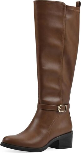 WHITE MOUNTAIN Women's Custom Block Heeled Tall Shaft Riding Boot in Kuwait