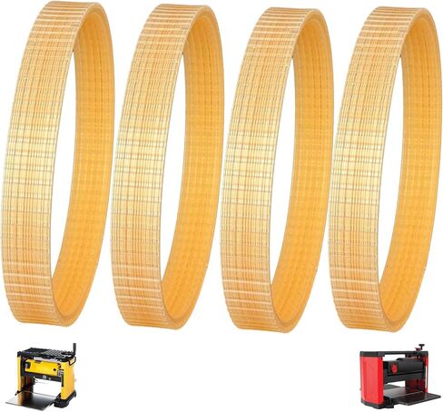 4 Pack 285968-00 Planer Drive Belt 6 Rib for DeWalt DW733 | Compatible with DeWalt DW733 and Craftsman 351.217130 planers; 6-rib replacement belt helps restore smooth tool operation. in Kuwait