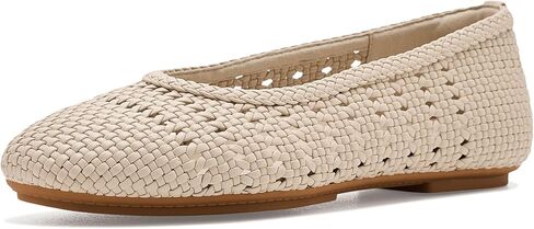 FitFlop Women's DELICATO Woven Ballerinas - Comfortable Ballet Flats | Natural Arch Support, Flexible & Slip-Resistant Sole, Textured Woven Finish in Kuwait