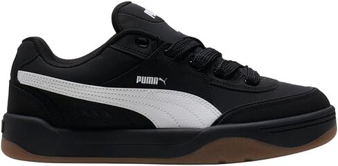 PUMA Mens Park Lifestyle Sk8 Buck LFS Lace Up Sneakers Shoes Casual - Black in Saudi Arabia