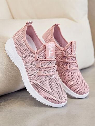 Women's Golf Walking Shoes, Lightweight Slip On Running Sneakers, Comfort Soft Sole Casual Athletic Workout Gym Shoes, Non Slip Fashion Daily Wear Trainers in Kuwait