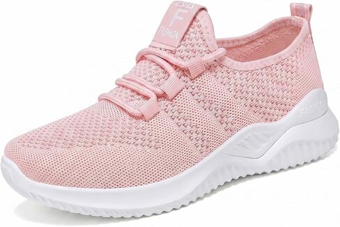 Women's Golf Walking Shoes, Lightweight Slip On Running Sneakers, Comfort Soft Sole Casual Athletic Workout Gym Shoes, Non Slip Fashion Daily Wear Trainers in Kuwait