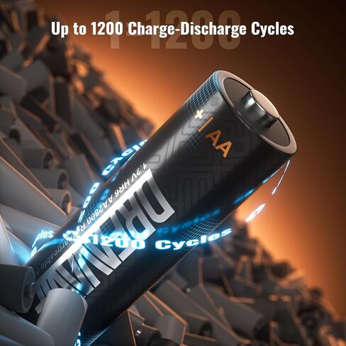 12 Pack Rechargeable AA Batteries with Charger, High Capacity 2800mAh Ni-MH Double A Battery for Xbox Controllers, Toys & Household Devices, 12 Count in Kuwait