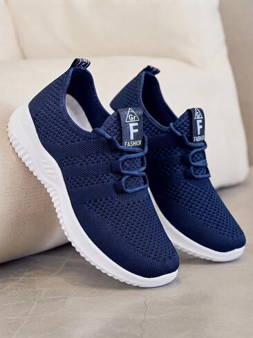 Women's Golf Walking Shoes, Lightweight Slip On Running Sneakers, Comfort Soft Sole Casual Athletic Workout Gym Shoes, Non Slip Fashion Daily Wear Trainers in Kuwait