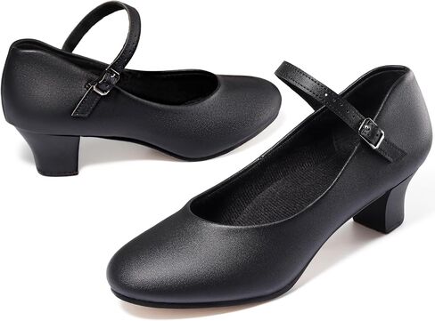 Dynadans 1.5" Character Shoes for Women Ankle Strap for Ballroom Salsa Tango Wedding Flamenco Latin in Kuwait