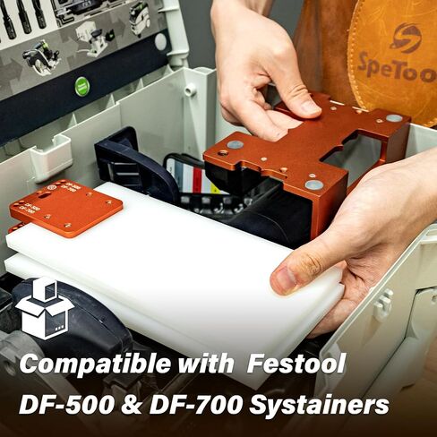 SpeTool Domino Joiner Connector Compatible with Festool Domino DF-500&DF-700, Aluminum Precision Mortising for Woodworking in Kuwait