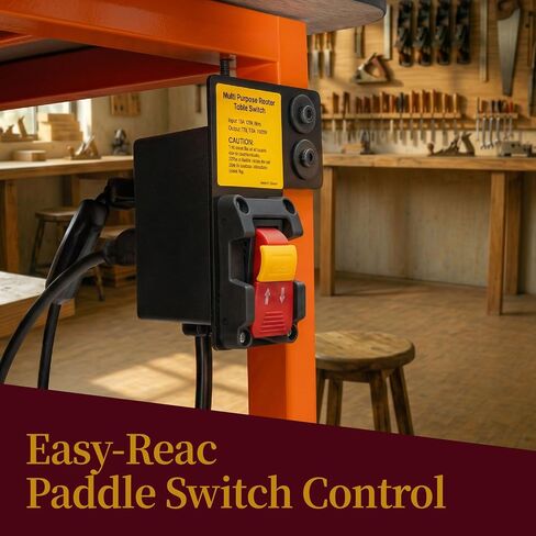 O'SKOOL Router Table Switch, Paddle Safety Switch with Dual Outlets, 15A 120V Power Tool Switch for Router Table, Table Saw, Drill Press,PTA030 in Kuwait