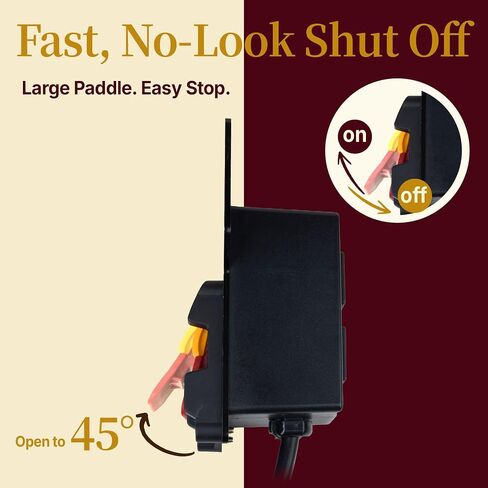 O'SKOOL Router Table Switch, Paddle Safety Switch with Dual Outlets, 15A 120V Power Tool Switch for Router Table, Table Saw, Drill Press,PTA030 in Kuwait