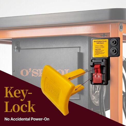 O'SKOOL Router Table Switch, Paddle Safety Switch with Dual Outlets, 15A 120V Power Tool Switch for Router Table, Table Saw, Drill Press,PTA030 in Kuwait