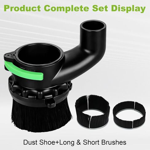 65mm & 69mm CNC Router Dust Shoe | Dual Brush Lengths with Magnetic Split Design | Works with Most Spindle Motors and Compact Routers in Kuwait