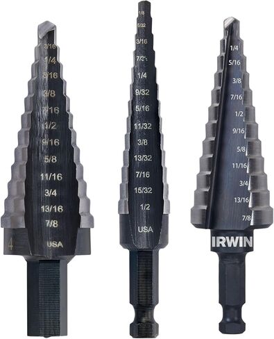 IRWIN Irw Unibit 3Pc Set #1, #4, #4Df (IWAS15504DF) in Kuwait