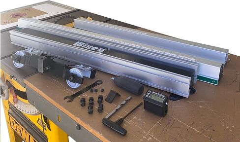Wixey Professional Table Saw Fence System - Precision Rip Fence Upgrade for Table Saws - Heavy-Duty Aluminum Rail & Steel Fence w/Micro-Adjust Feature – 36" Rip Capacity for Woodworking in Kuwait