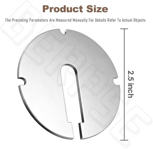 3 Pack 426-02-063-0001 426-02-063-0002 Table Inserts Compatible With Delta 14 Part/Rockwell 14" Band saws and 24" Scroll saws (Diameter: 2.5 in, Thickness: 0.1 in) in Kuwait