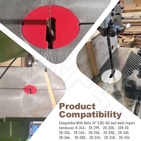 3 Pack 426-02-063-0001 426-02-063-0002 Table Inserts Compatible With Delta 14 Part/Rockwell 14" Band saws and 24" Scroll saws (Diameter: 2.5 in, Thickness: 0.1 in) in Kuwait