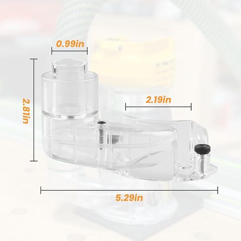 DNP615 Router Dust Collection Adapter for DEWALT | Compact Router Dust Collection Adapter Compatible with DEWALT DWP611 DWP611PK | DNP615 in Kuwait