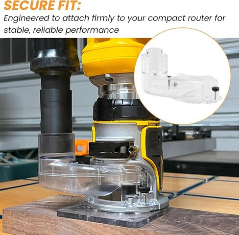 DNP615 Router Dust Collection Adapter for DEWALT | Compact Router Dust Collection Adapter Compatible with DEWALT DWP611 DWP611PK | DNP615 in Kuwait