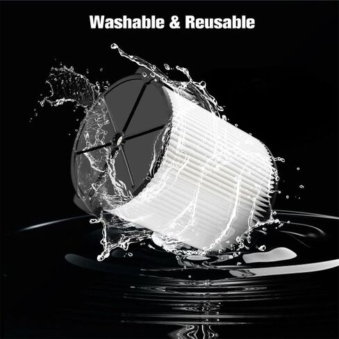 1-Pack VF4000 Replacement Filter for Ridgid 72947 Standard Wet dry Vac 5 to 20 Gallon 6-9 Gal Husky Vacuum Compatible WD5500 WD0671 RV2400A RV2600B Vac in Kuwait