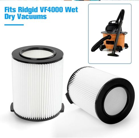 1-Pack VF4000 Replacement Filter for Ridgid 72947 Standard Wet dry Vac 5 to 20 Gallon 6-9 Gal Husky Vacuum Compatible WD5500 WD0671 RV2400A RV2600B Vac in Kuwait