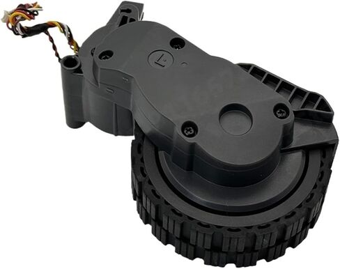 Left and Right Wheels Black Compatible with Roborock Q10 VF/ Q10 VF+/Q10 PF / Q10 PF+/ Q10 S5/Q10 S5+/Q10 X5 /Q10 X5+ Vacuum Cleaner Wheel(Left) in Kuwait