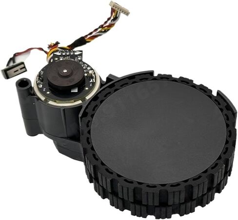 Left and Right Wheels Black Compatible with Roborock Q10 VF/ Q10 VF+/Q10 PF / Q10 PF+/ Q10 S5/Q10 S5+/Q10 X5 /Q10 X5+ Vacuum Cleaner Wheel(Left) in Kuwait