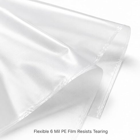 Dust Collector Bags 709563 for JET DC-1100VX / DC-1200VX Dust Collectors | for 6 Mil Thick,19.5" Diameter x 43" Length Heavy Duty Clear Dust Collector Bags, for Woodworking Shop (6-Pack) in Kuwait