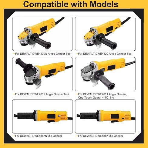 10PACK N097696 Replacement Carbon Brushes Compatible with Dewalt DWE4011 DWE4012 DWE4120 DWE4887 DWE4887N DWE4120N Angle Grinders, replaces M76 Aftermarket Carbon Brush in Kuwait