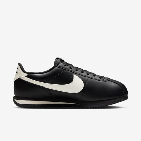 Nike Cortez Leather Women's Shoes (Black/Pale Ivory) Size 6.5 | Lightweight comfort with breathable construction, cushioned support, and durable traction for everyday wear. in Kuwait