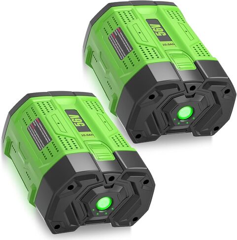 56V 10.0Amps BA2800 Replacement for EGO Battery(Green-10.0AH-2P) | Compatible with EGO 56V BA2800T BA4200T BA5600T BA4200 BA1400 Power Tools Battery in Kuwait