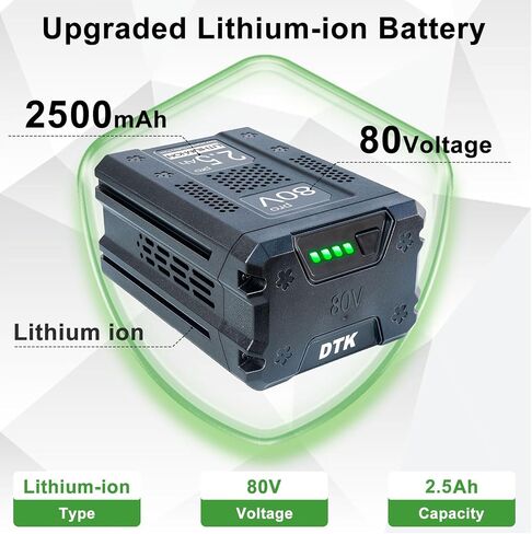 DTK 2.5Ah Battery Replacement for Kobalt 80V KB3080-06 Cordless Tool KB680-06 KB280-06 in Kuwait