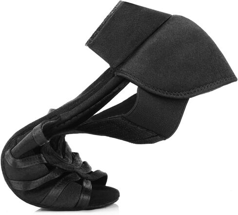 Ballroom Dance Shoes for Women,Character Latin Dance Shoes for Women Girls Low Heel,Black Flamingo Dancing Shoes for Woman in Kuwait