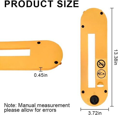 Dado Throat Plate for DEWALT 10" Portable Table Saw DWE7490 DWE7491 DWE7491RS(Type 2) DWE7492 DWE7402DI,Dado Insert Plate for Woodworking in Kuwait