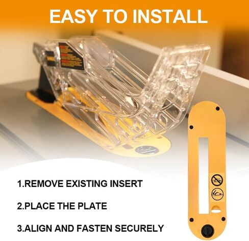 Dado Throat Plate for DEWALT 10" Portable Table Saw DWE7490 DWE7491 DWE7491RS(Type 2) DWE7492 DWE7402DI,Dado Insert Plate for Woodworking in Kuwait