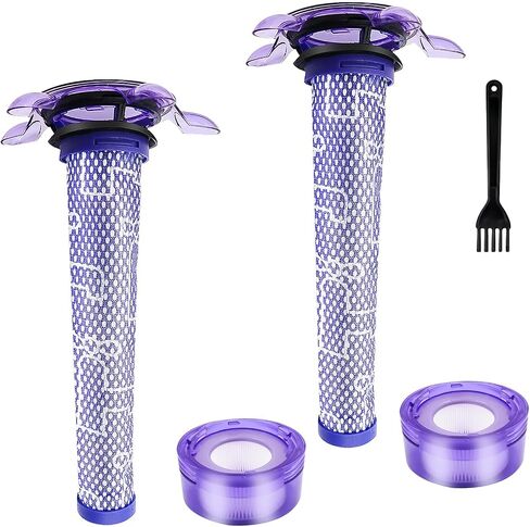 1 Pack Upgraded V8 Vacuum Filter Replacement Kit for Dyson V8 New Version SV25/ Dyson V8 Animal Extra 405901-01 Part # 965661-05 in Kuwait