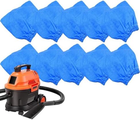 Vacuum Filter Bags 10 Pack Compatible with Vacmaster 1.5–3.2 Gallon & Armor All Shop Vac, High Efficiency Fine Dust Replacement Bags for Wet Dry Vacuum Cleaner, Durable Non-Woven Filter Bags in Kuwait