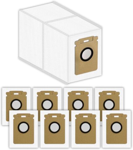 9 Replacement Dust Bags for Roborock H60 Hub Ultra/ H60 Hub / H60 Hub Pro | Vacuum Dust Bag, Canister Bag, Disposable Bags in Kuwait